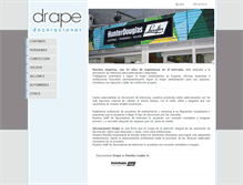 Tablet Screenshot of drapedeco.com